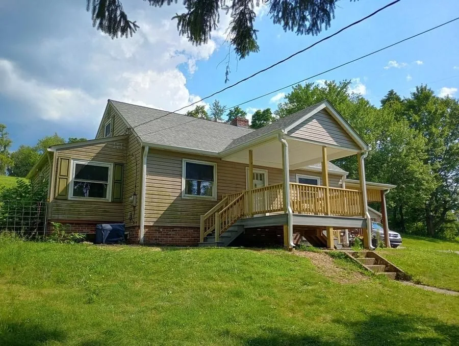 Home exterior with new covered porch addition