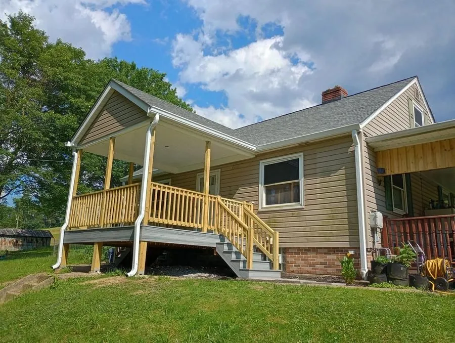 Home addition with new covered porch