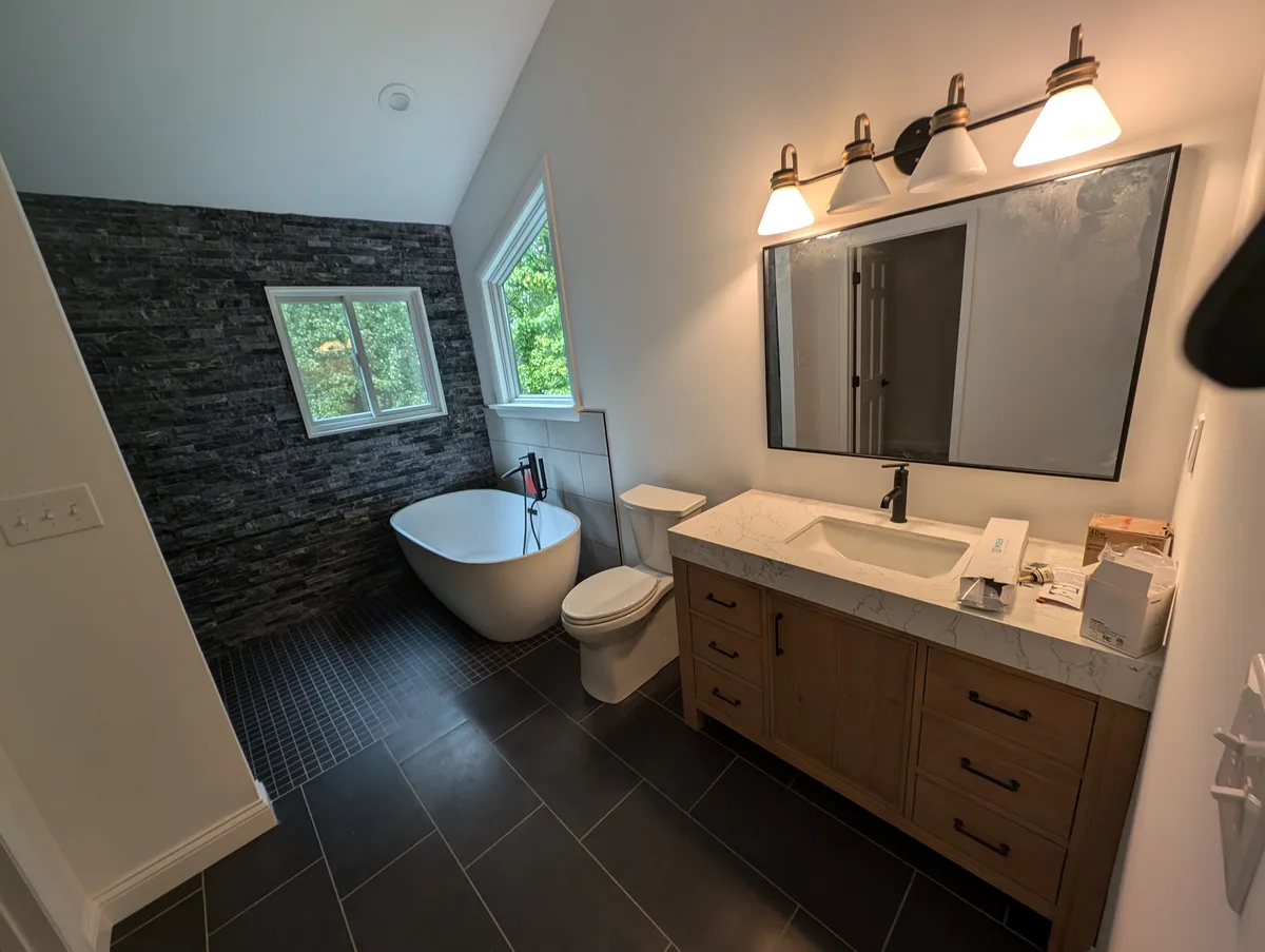 Bathroom remodel by American Remodeling and Construction in Weirton WV