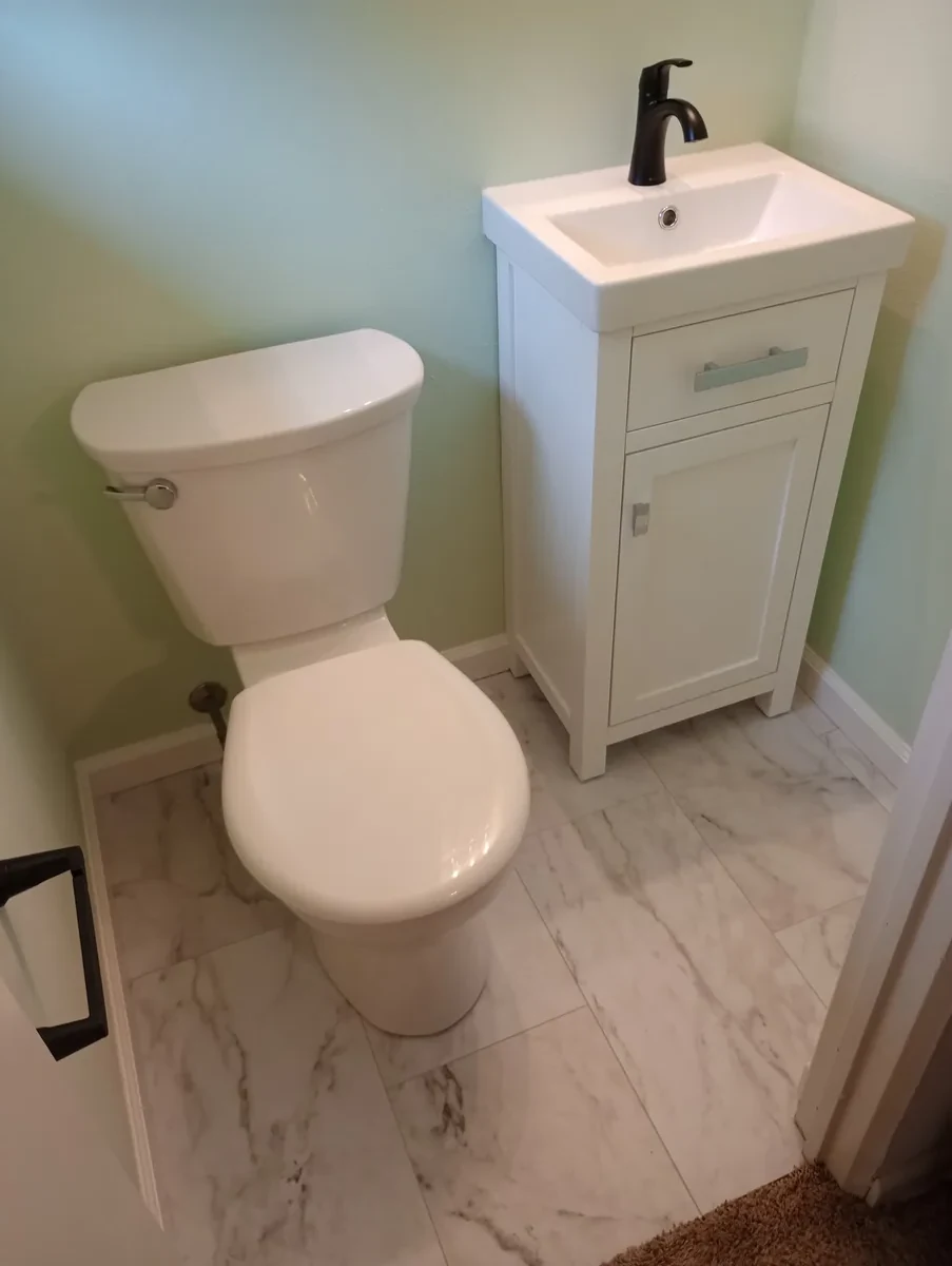 Bathroom remodel by American Remodeling and Construction in Weirton WV