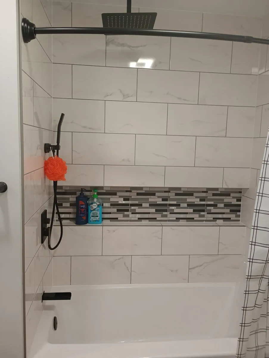 Bathroom remodel by American Remodeling and Construction in Weirton WV